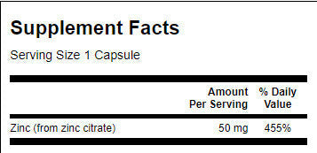 Cink-citrát 50 mg./60 Caps - 0