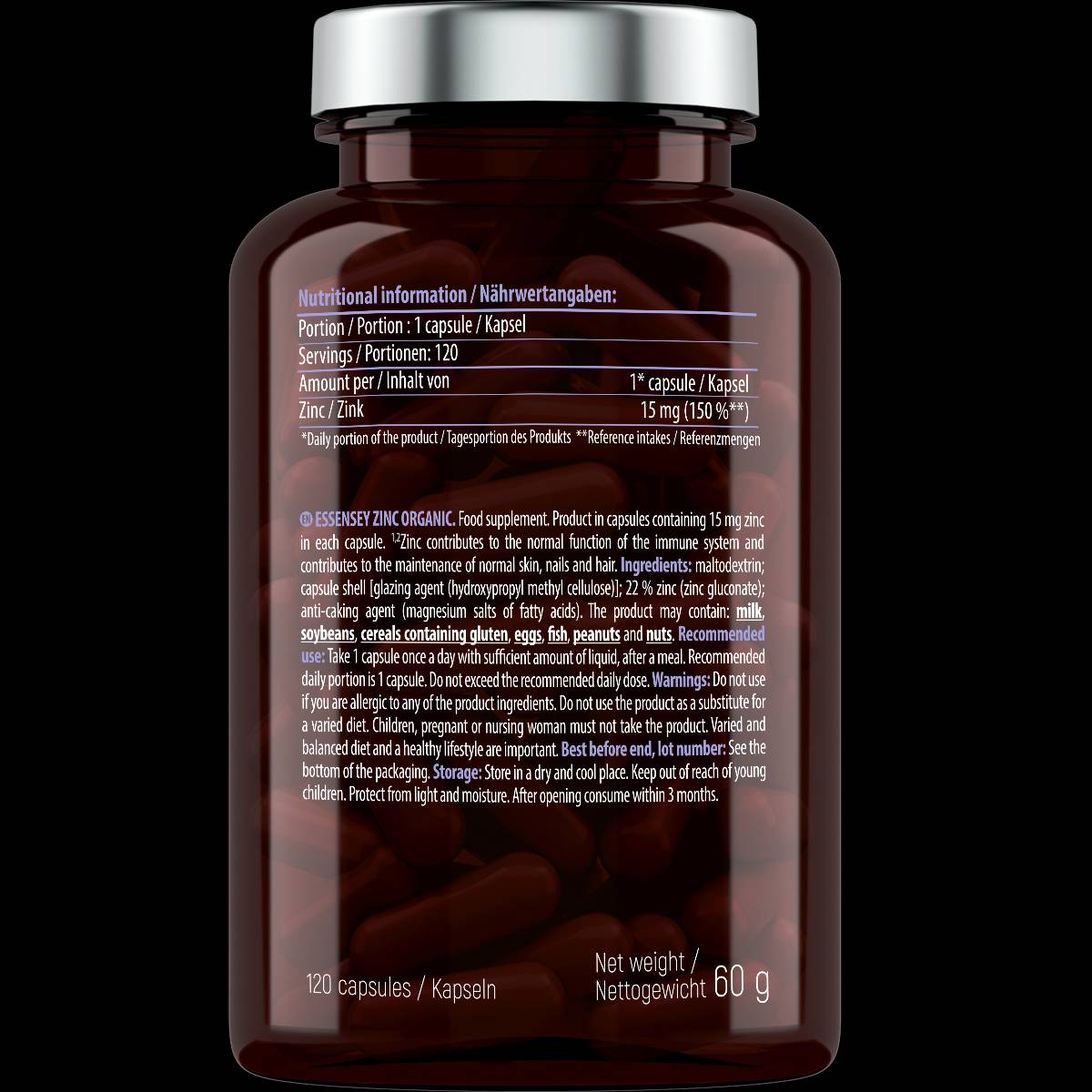 Cink Organic 15 mg - 90 kapszula