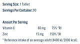 Cink Vitality | 15 mg cink-biszglicinát - 90 kapszula