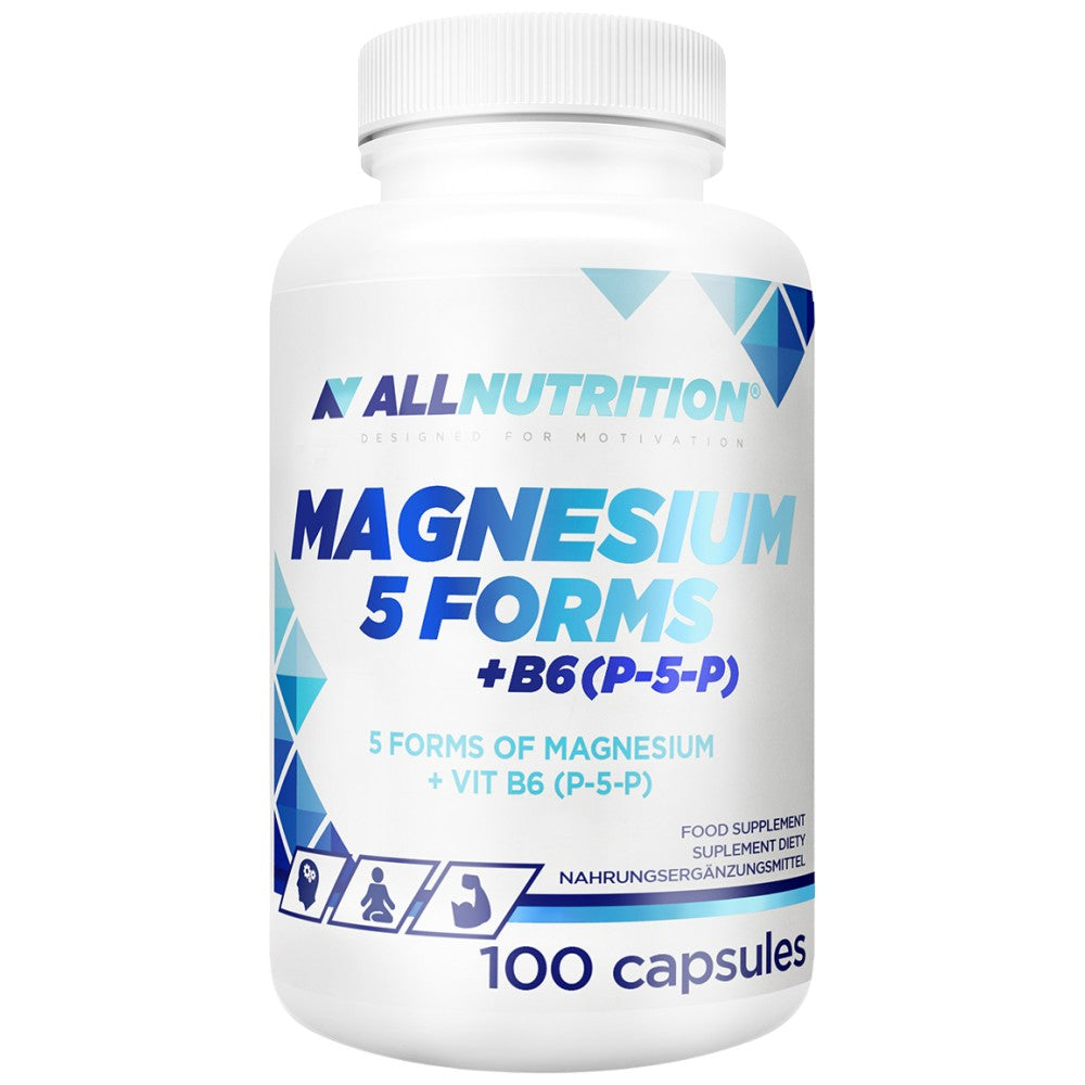 Magnesium 5 Forms + B6 P-5-P - 100 capsules - Nutra Best Europe