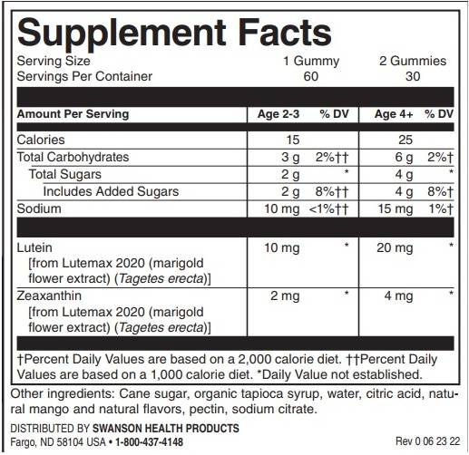 Kids Vision Support | Mango - 60 Chewable Tablets - Nutra Best Europe