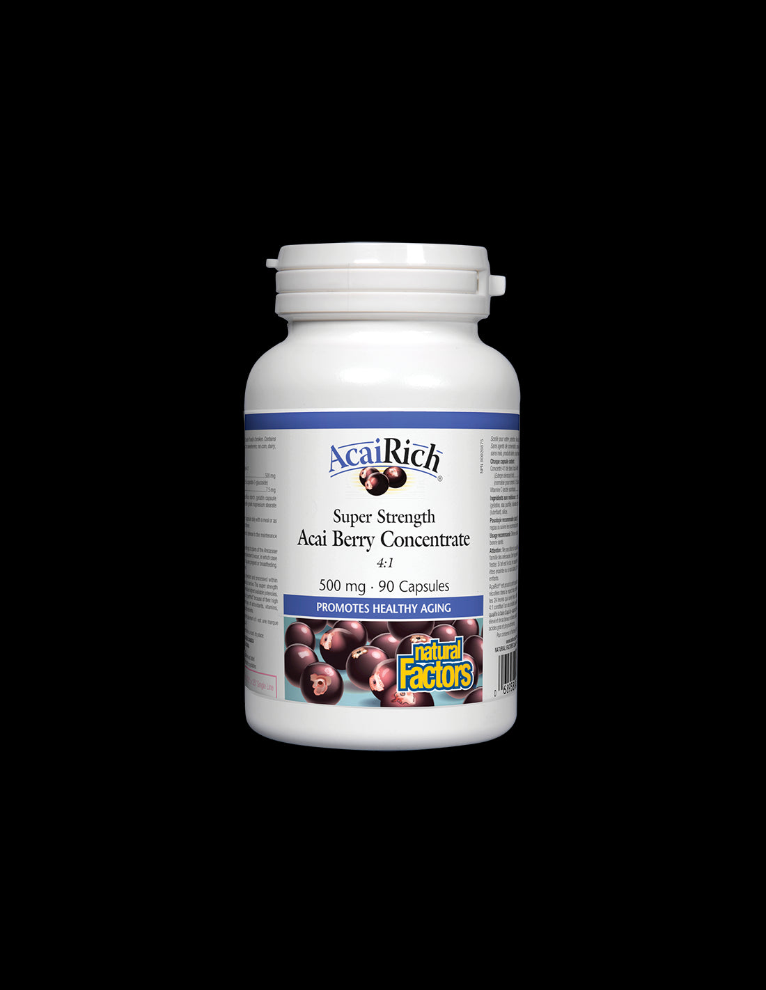Acai Berry Concentrate 4:1 500 mg - 90 capsules - Nutra Best Europe