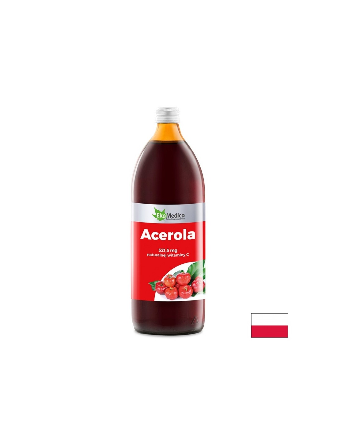 Acerola (natural vitamin C) x 1 L EkaMedica - Nutra Best Europe