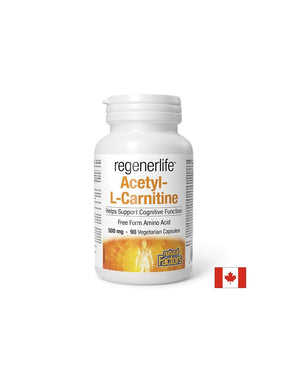 Acetyl-L-Carnitine Regenerlife™ - Energy, concentration and metabolic support, 90 capsules - Nutra Best Europe