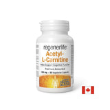 Acetyl-L-Carnitine Regenerlife™ - Energy, concentration and metabolic support, 90 capsules - Nutra Best Europe