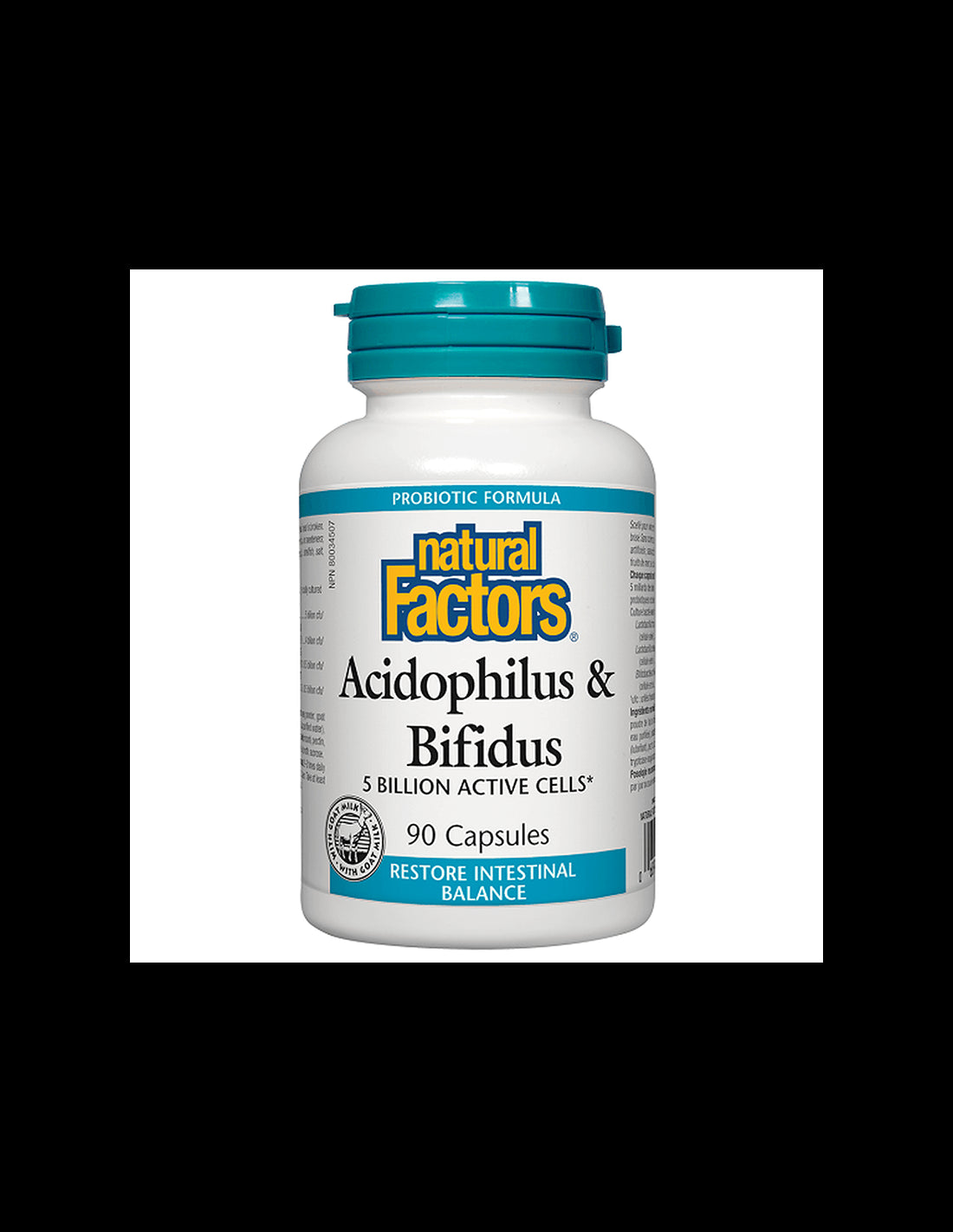 Acidophilus & Bifidus | 5 Billion Active Cells - 90 capsules - Nutra Best Europe