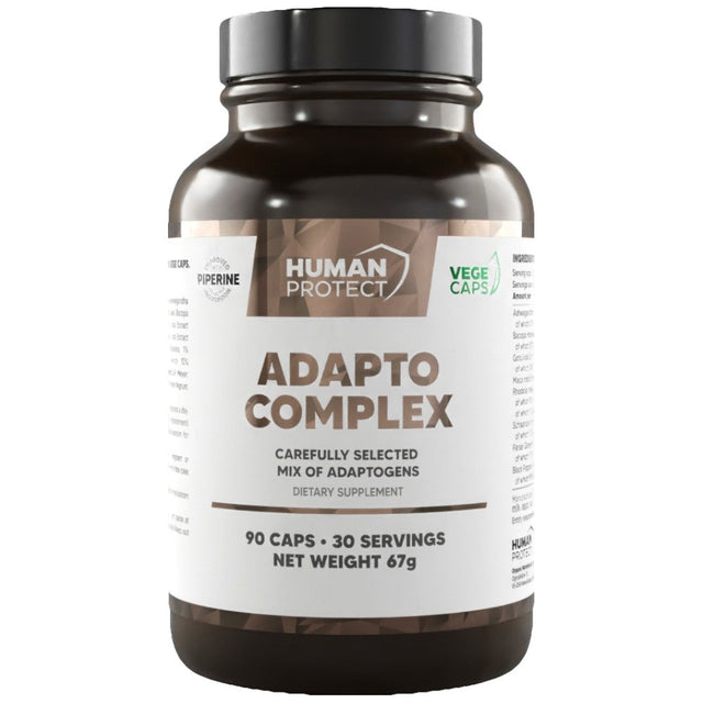 Adapto Complex | Adaptogenic Matrix with Ashwagandha, Bacopa, Rhodiola, Ginseng - 90 capsules - Nutra Best Europe
