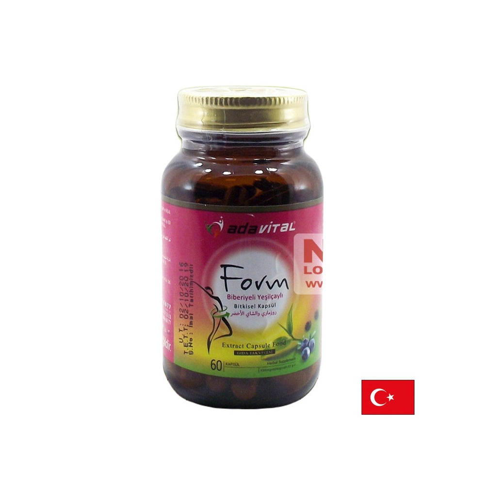 Herbal formula for detox and weight loss - Adavital Form, 60 capsules - Nutra Best Europe