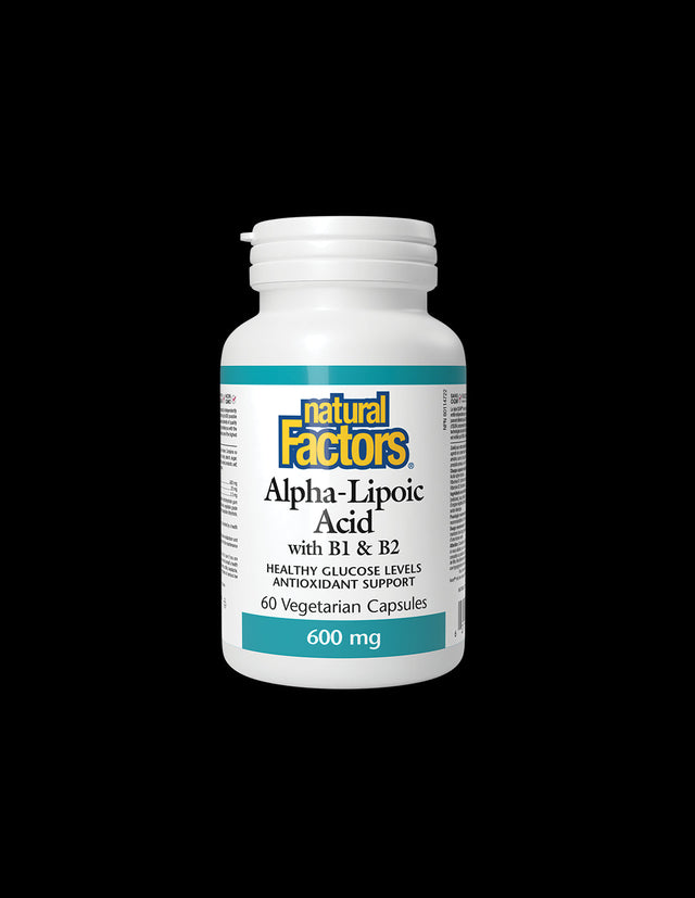 Alpha Lipoic Acid 600 mg With B1&B2 - 60 capsules - Nutra Best Europe