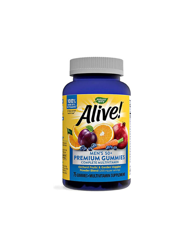 Alive! Multivitamins for Men 50+ - 75 gummies - Nutra Best Europe