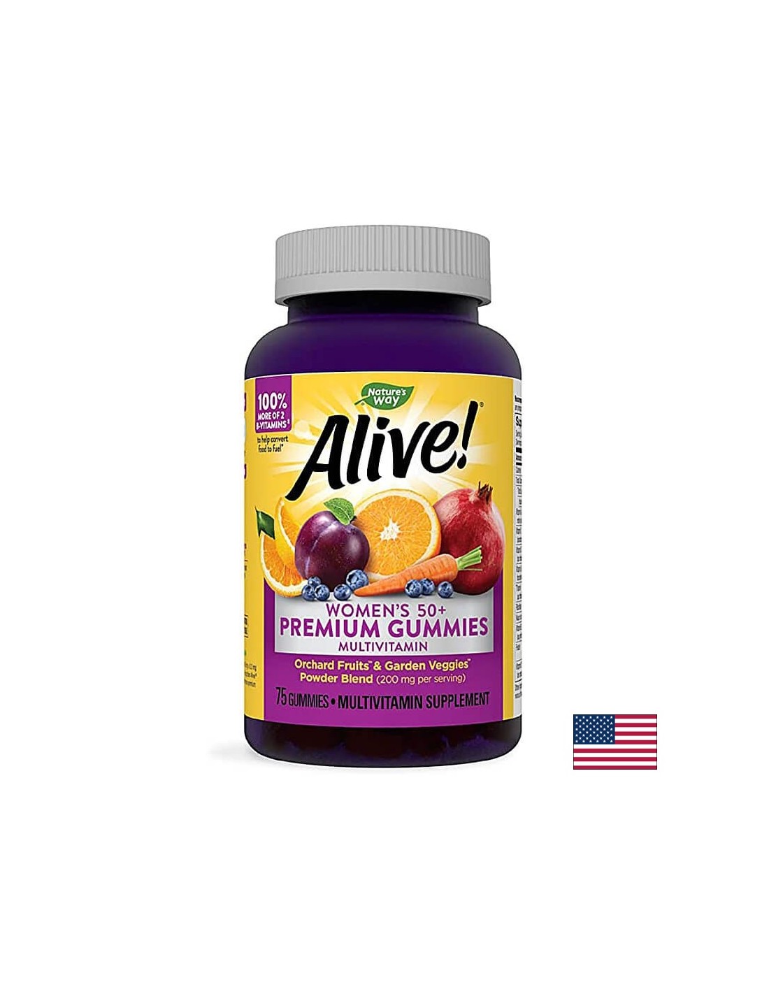 Alive! Women`s 50+ Gummy Vitamins - 75 gummies - Nutra Best Europe
