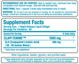 CLA 80 Femme 60 Gel capsules - Nutra Best Europe