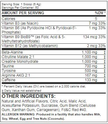 MuscleMax Apocalypse Prework 320 grams - Nutra Best Europe