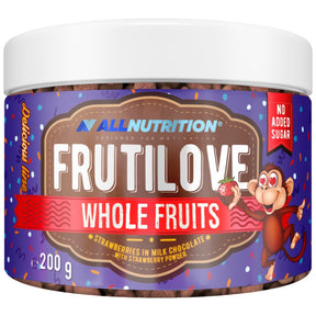 FrutiLove | Strawberries in Milk Chocolate & Strawberry Powder - 200 grams - Nutra Best Europe