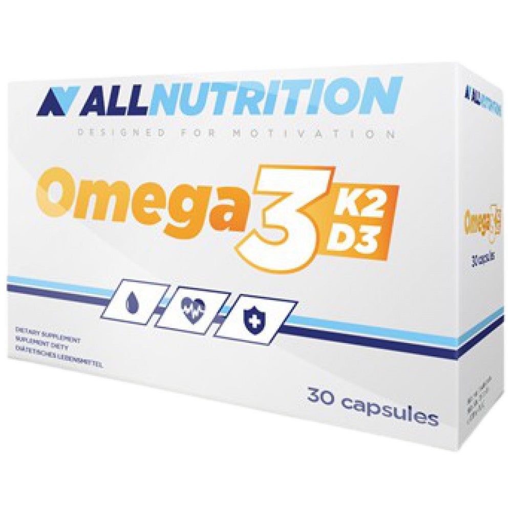 Omega 3 + K2 D3 - 30 Gel capsules - Nutra Best Europe