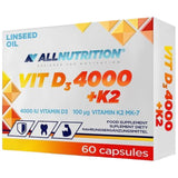 Vitamin D3 4000 + K2 60 capsules - Nutra Best Europe