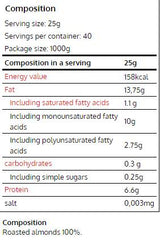 100% Almond Butter Smooth 1000 grams - Nutra Best Europe