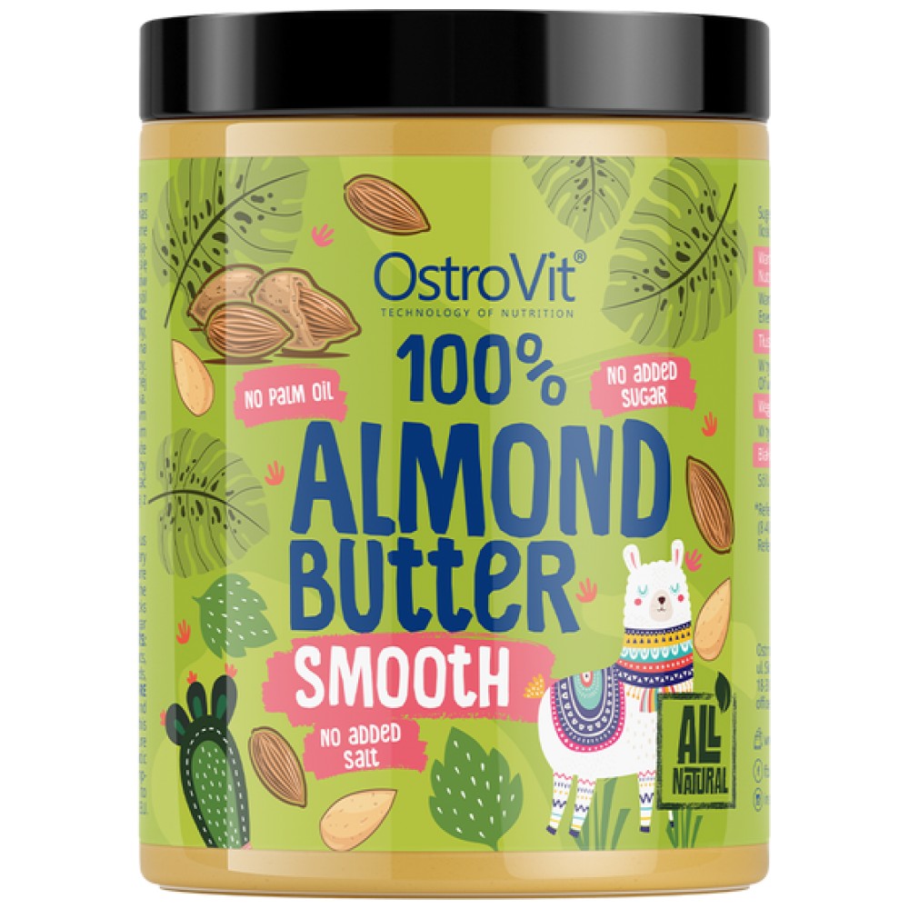100% Almond Butter Smooth 1000 grams - Nutra Best Europe
