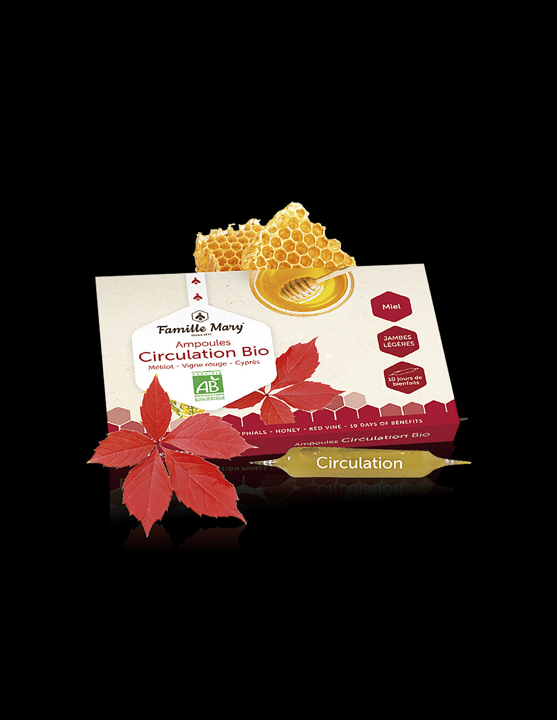 Ampoules circulation bio - Bio ampoules for improving blood circulation, 10 pcs. Famille Mary - Nutra Best Europe