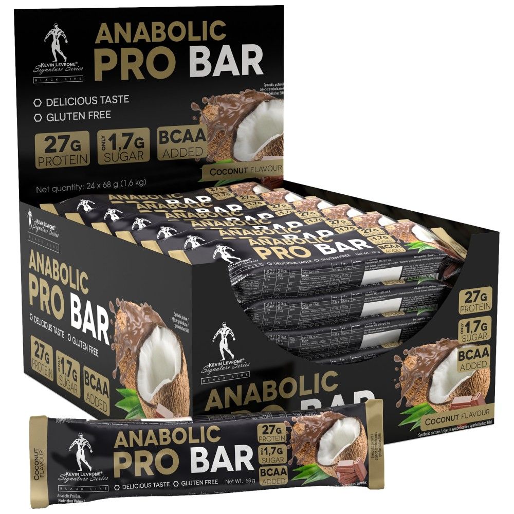 Black Line / Anabolic Pro / Protein Bar - 24 x 68 grams - Nutra Best Europe
