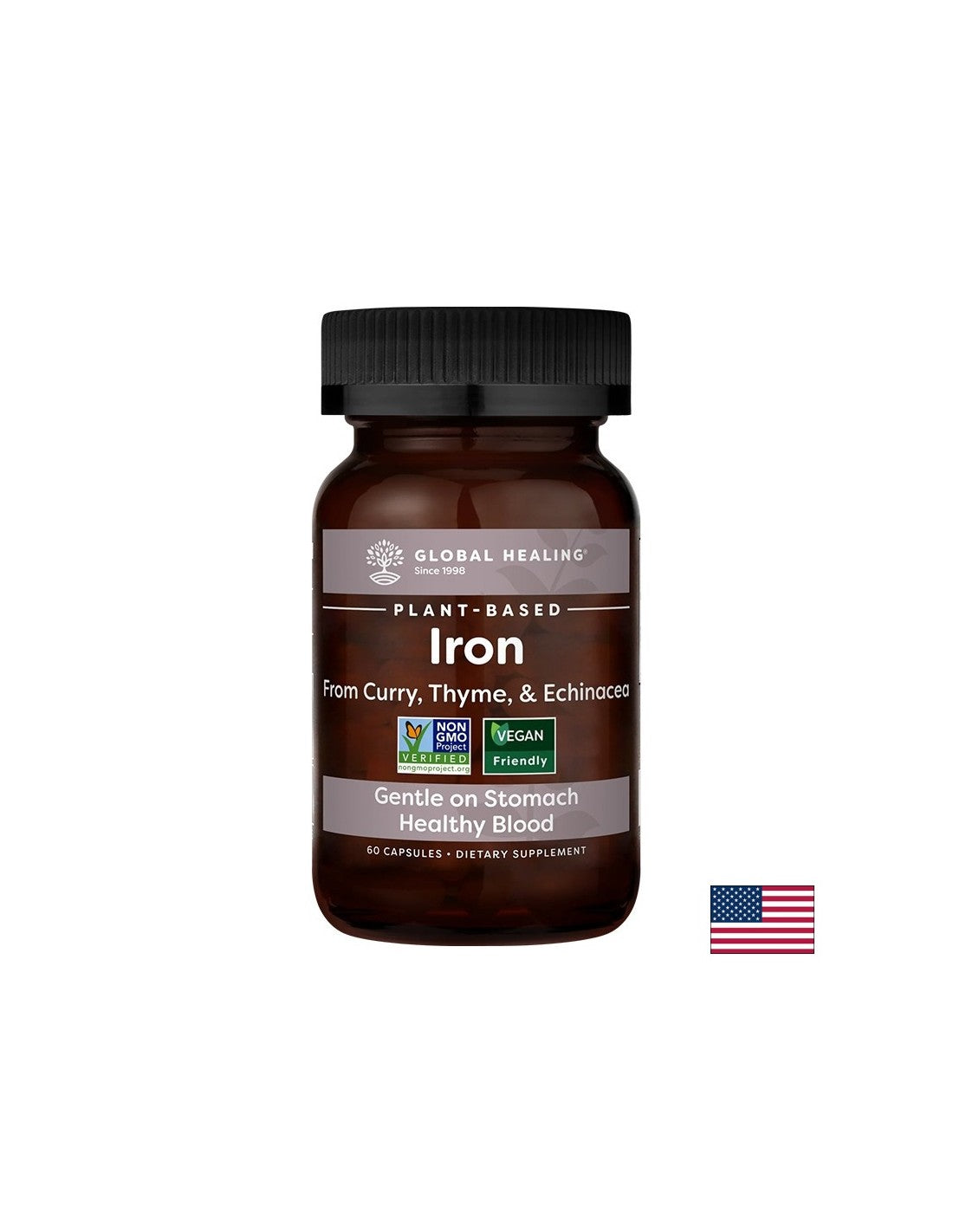 Anemia - Vegan Iron (from curry, thyme and echinacea), 60 capsules - Nutra Best Europe