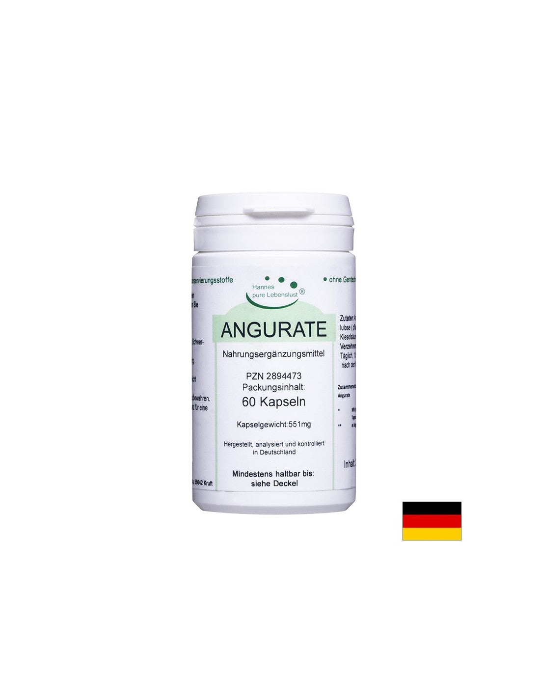 Angurate - Angurate 450 mg, 60 capsules El Compra - Nutra Best Europe