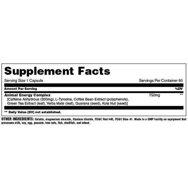 Animal Energy - 60 capsules - Nutra Best Europe