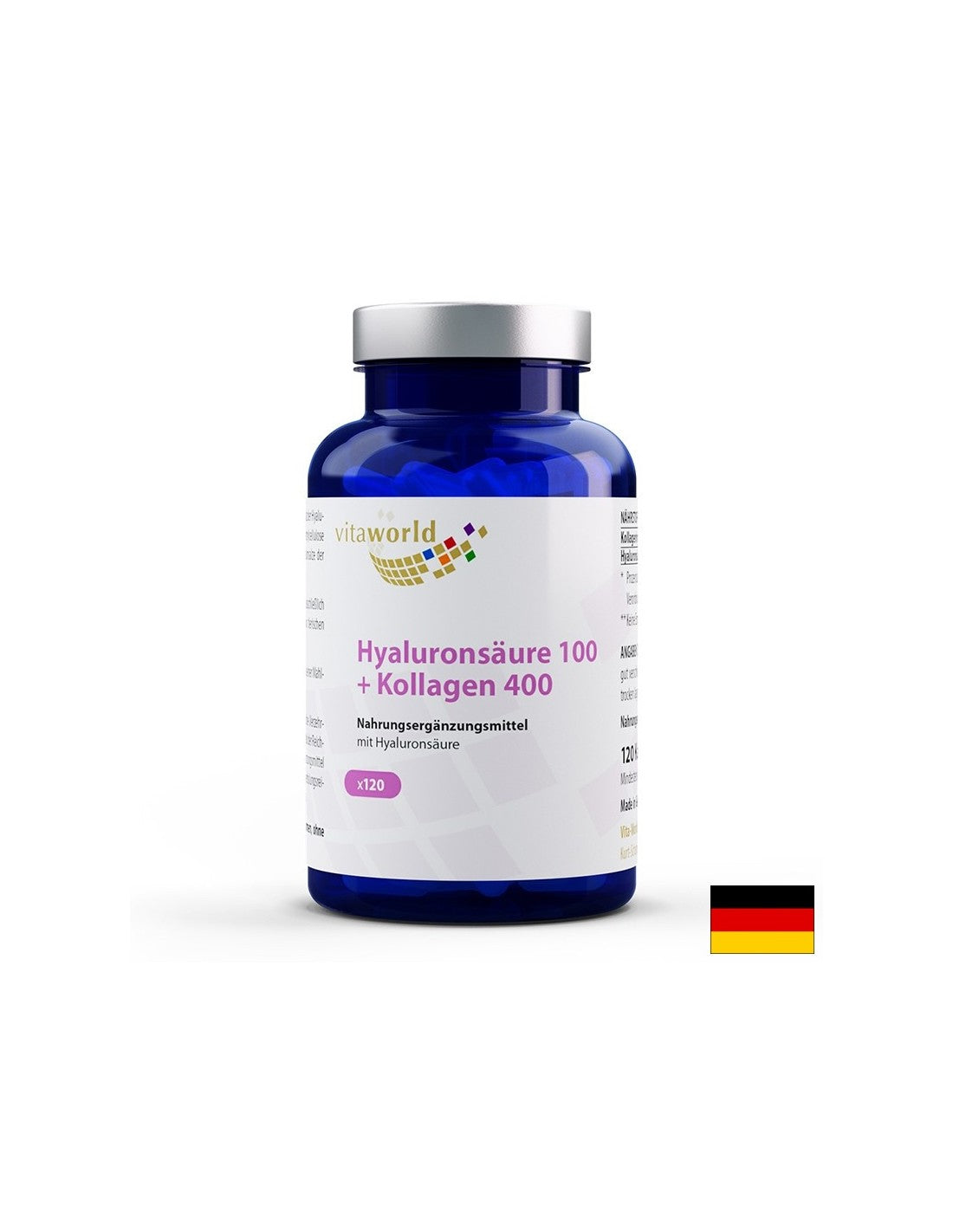 Antiaging - Hyaluronic acid + Collagen, 120 capsules - Nutra Best Europe