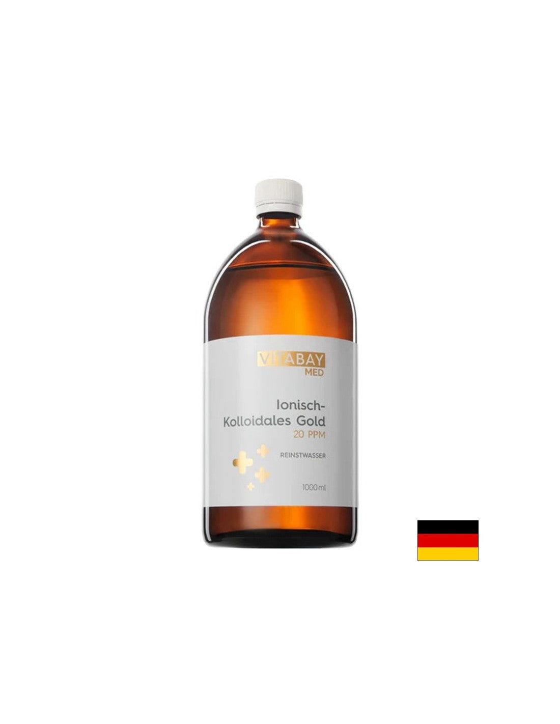 Antiaging - Colloidal Gold 20 PPM (highly concentrated), 1000 ml - Nutra Best Europe