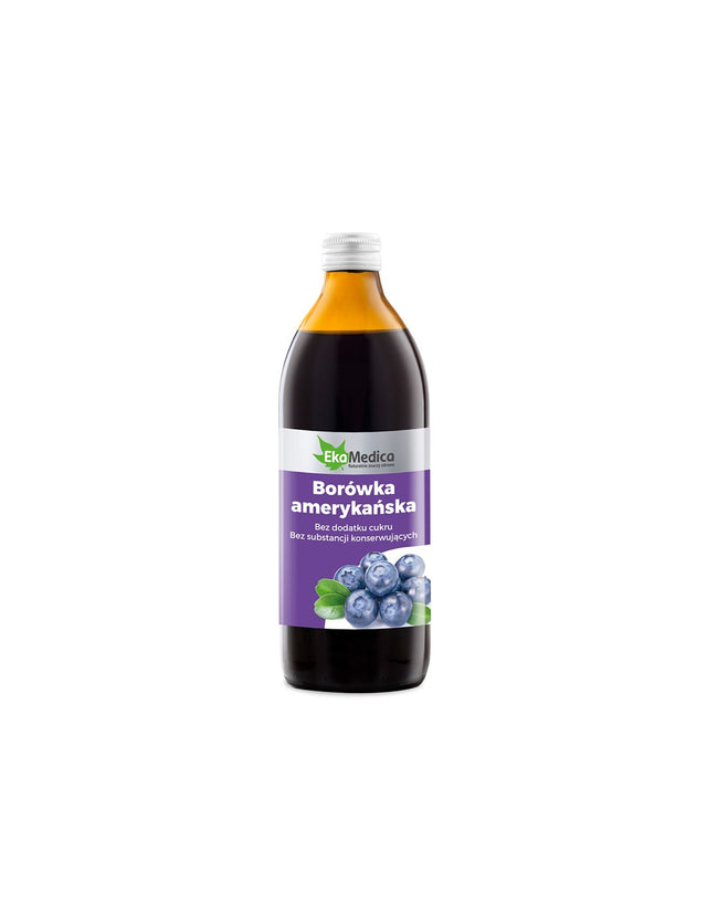 Antioxidant - American blueberry, syrup 500 ml EkaMedica - Nutra Best Europe