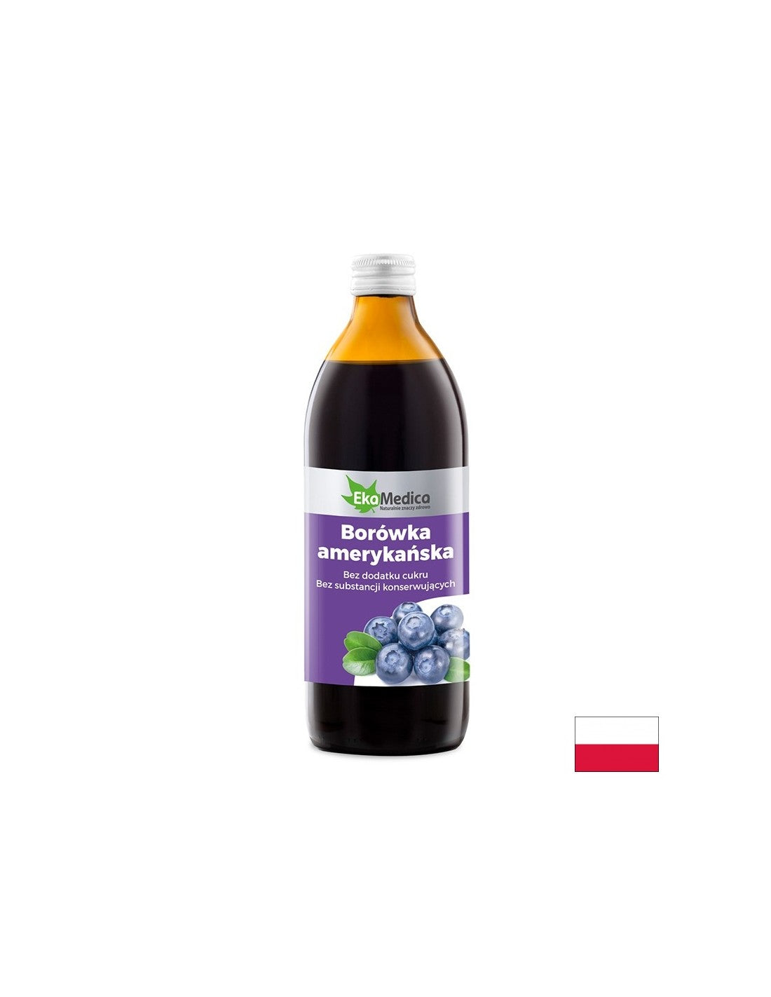 Antioxidant - American blueberry, syrup 500 ml EkaMedica - Nutra Best Europe