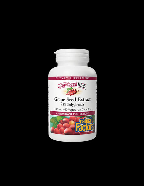 GrapeSeedRich | Grape Seed Extract 100 mg - 60 capsules - Nutra Best Europe