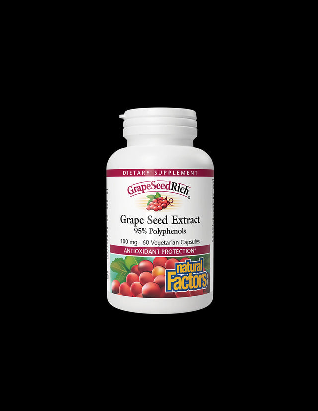 GrapeSeedRich | Grape Seed Extract 100 mg - 60 capsules - Nutra Best Europe