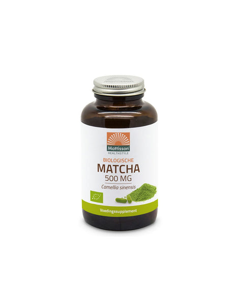 Antioxidant - Matcha Bio, 500 mg x 60 capsules Mattisson Healthstyle - Nutra Best Europe