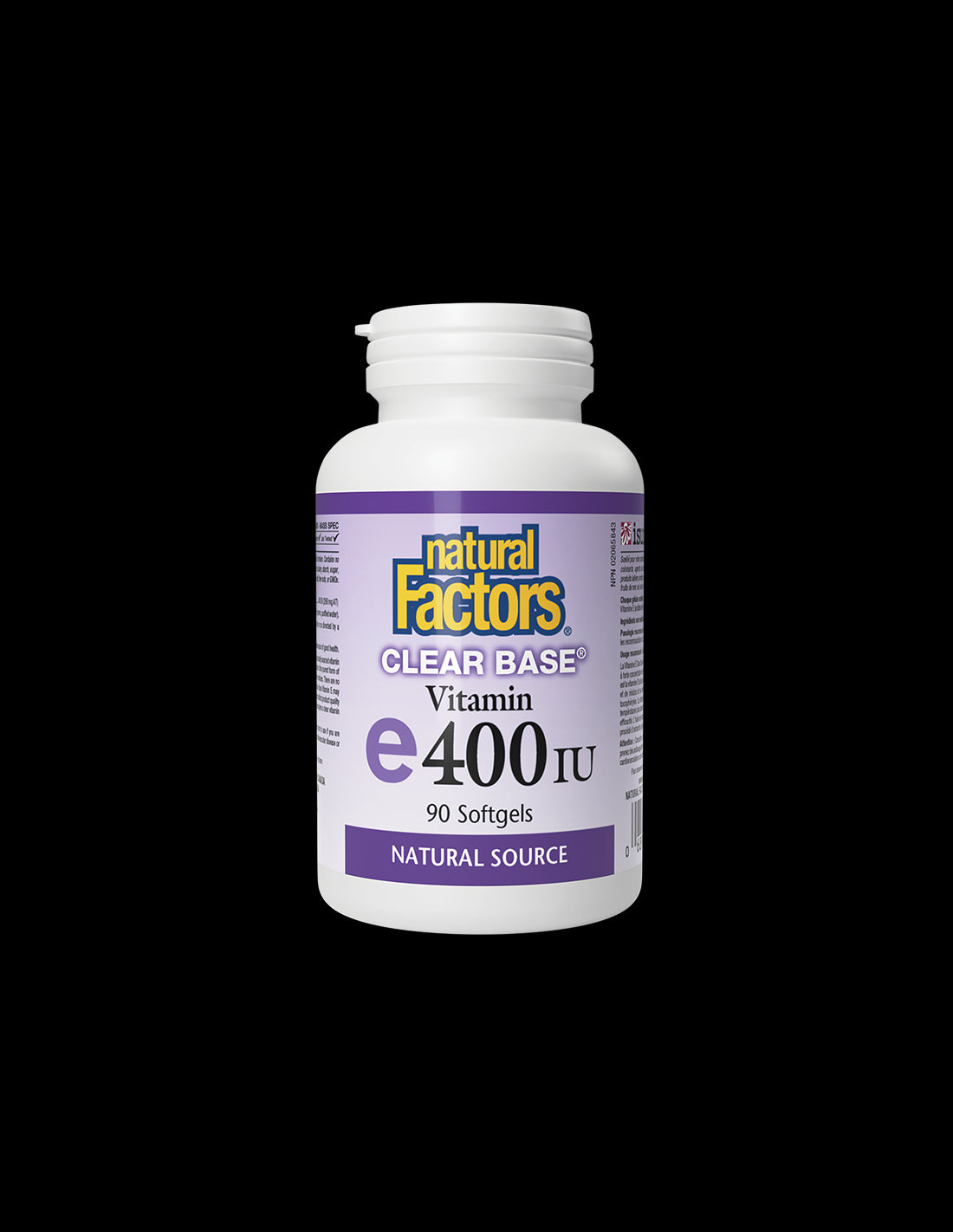 Clear Base Vitamin E 400 IU - 90 Gel capsules - Nutra Best Europe