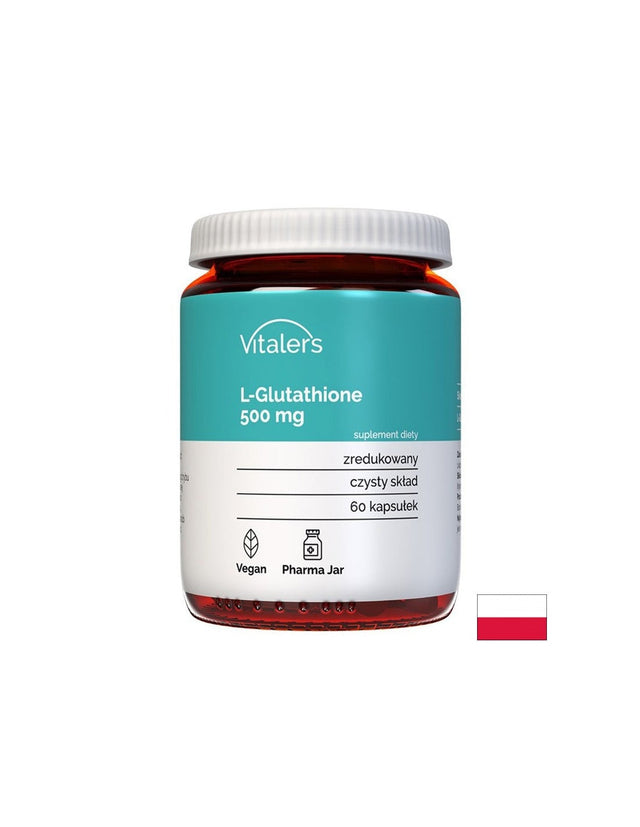 Antioxidant for a healthy liver - L-Glutathione, 500 mg x 60 capsules - Nutra Best Europe