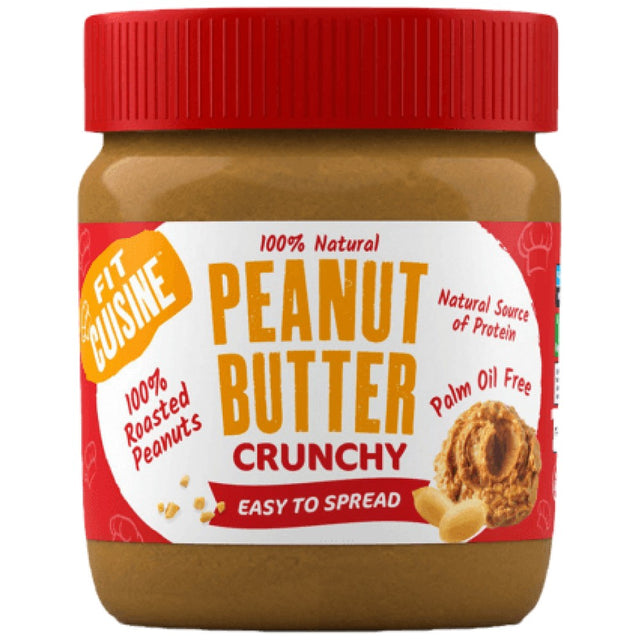 Fit Cuisine 100% Peanut Butter - Crunchy - 350 grams - Nutra Best Europe