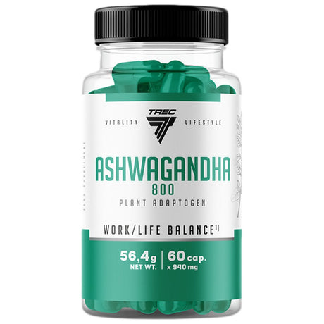 Ashwagandha 800 | Plant Adaptogen - 60 capsules - Nutra Best Europe