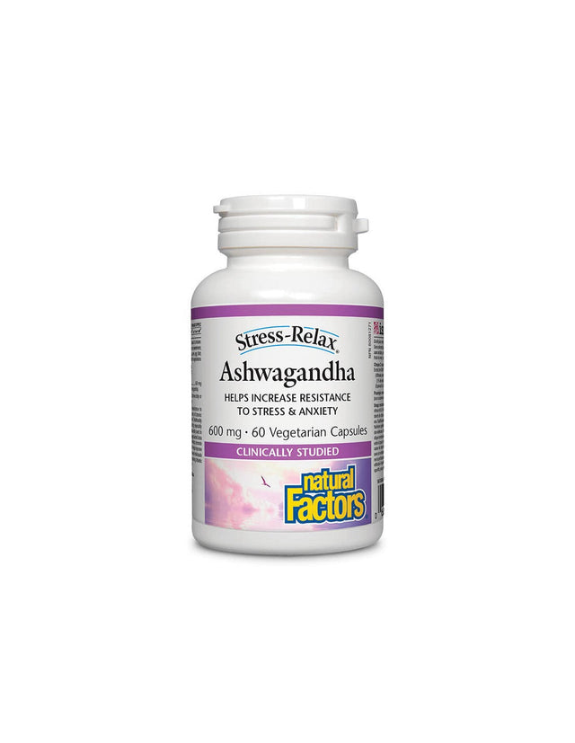 Ashwagandha Stress-Relax / Ashwagandha, 60 capsules Natural Factors - Nutra Best Europe