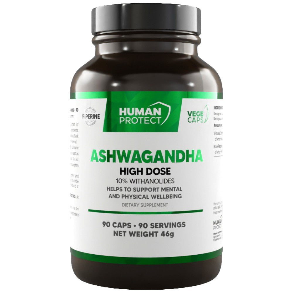 Ashwagandha 400 mg | High Dose 10% Withanolides - 90 capsules - Nutra Best Europe