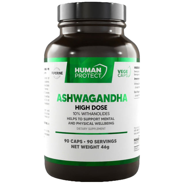 Ashwagandha 400 mg | High Dose 10% Withanolides - 90 capsules - Nutra Best Europe