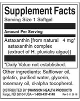 Astaxanthin 4 mg - 60 Gel capsules - Nutra Best Europe