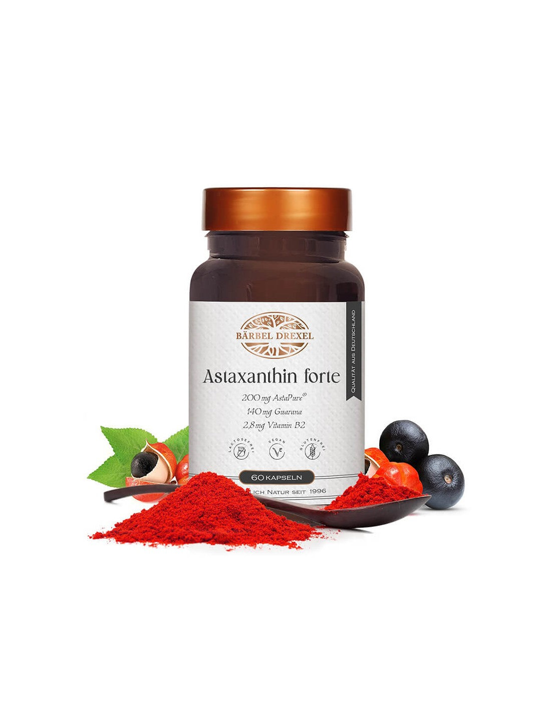 Astaxanthin forte - Astaxanthin Forte - eye support and neuroprotection, 60 capsules Bärbel Drexel - Nutra Best Europe
