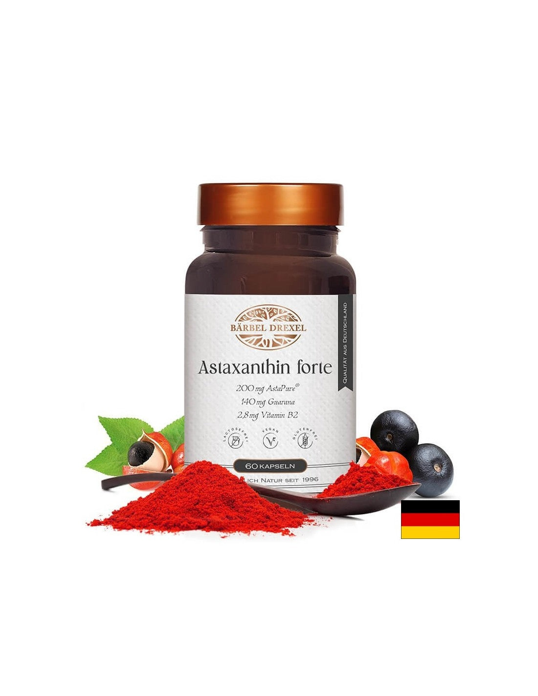 Astaxanthin forte - Astaxanthin Forte - eye support and neuroprotection, 60 capsules Bärbel Drexel - Nutra Best Europe