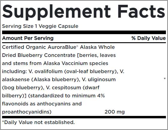 AuroraBlue / Wild Alaska Blueberry Complex - 30 capsules - Nutra Best Europe