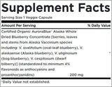 AuroraBlue / Wild Alaska Blueberry Complex - 30 capsules - Nutra Best Europe