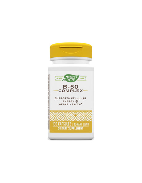 B-50 Complex - Vitamin B-50 complex, 100 capsules Nature's Way - Nutra Best Europe