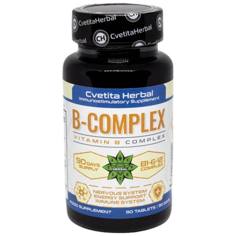 Vitamin B Complex B1-B6-B12 - 90 Tablets - Nutra Best Europe