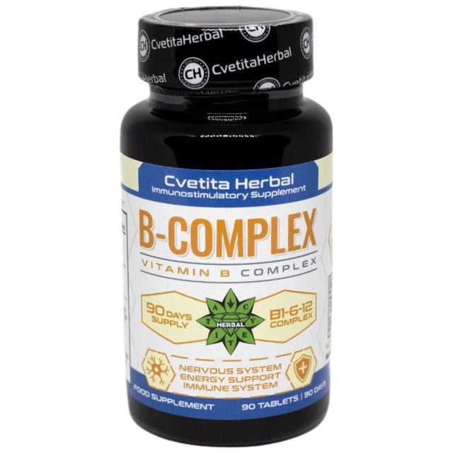 Vitamin B Complex B1-B6-B12 - 90 Tablets - Nutra Best Europe