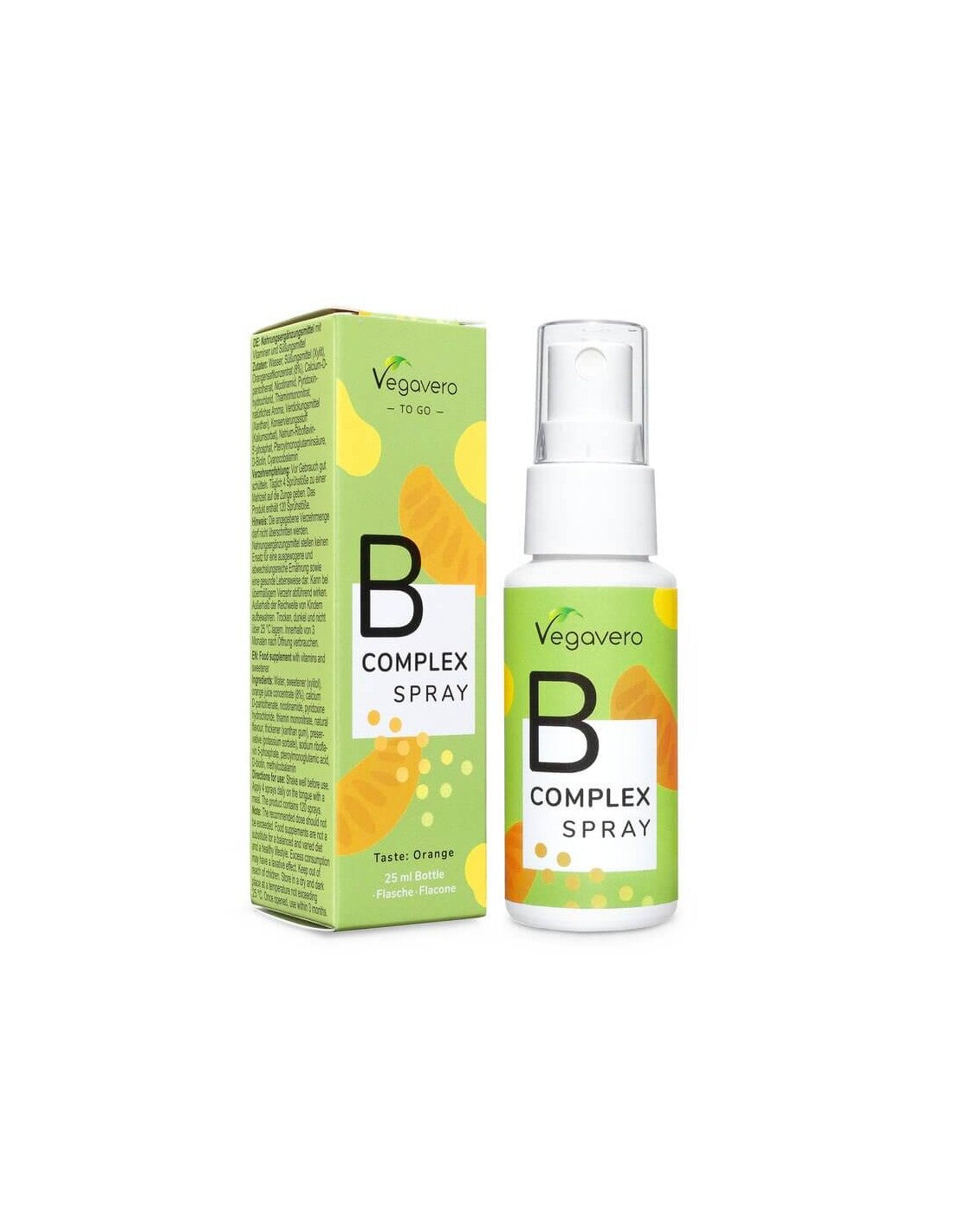 B Complex/ Vitamin B complex/ Oral spray, 25 ml, 100% Vegan Vegavero - Nutra Best Europe